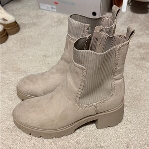 No Boundaries Taupe Ankle Boots